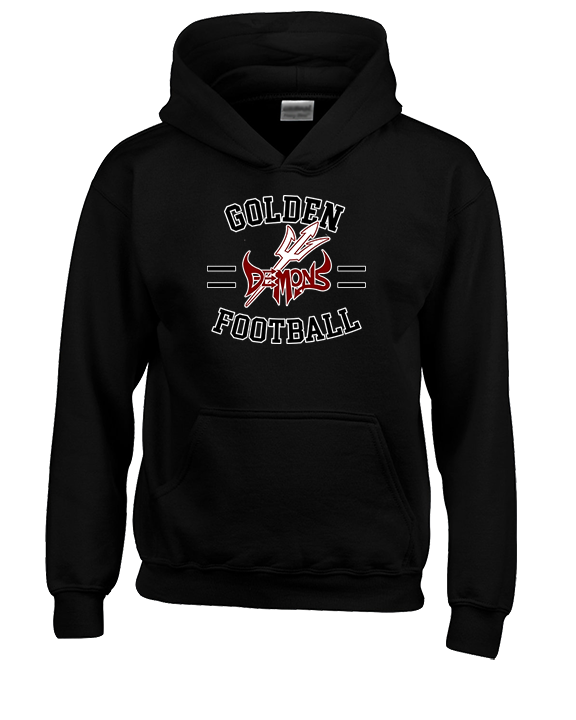 Golden HS Football Curve - Unisex Hoodie