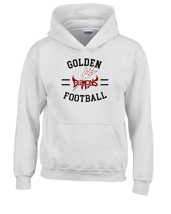 Golden HS Football Curve - Unisex Hoodie
