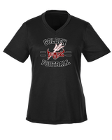 Golden HS Football Curve - Womens Performance Shirt