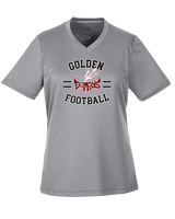 Golden HS Football Curve - Womens Performance Shirt