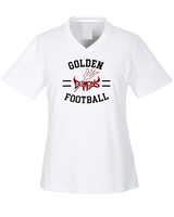 Golden HS Football Curve - Womens Performance Shirt