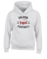 Golden HS Football Curve - Youth Hoodie