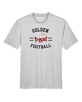 Golden HS Football Curve - Youth Performance Shirt
