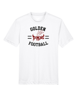 Golden HS Football Curve - Youth Performance Shirt