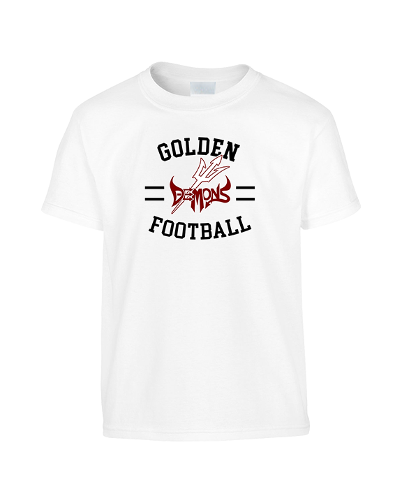 Golden HS Football Curve - Youth Shirt