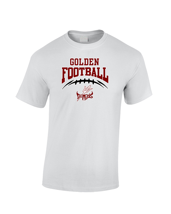 Golden HS Football School Football - Cotton T-Shirt