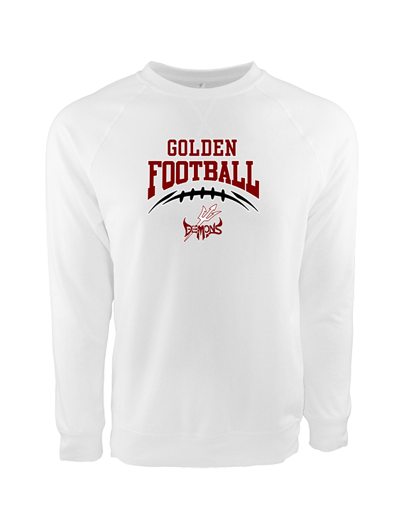 Golden HS Football School Football - Crewneck Sweatshirt