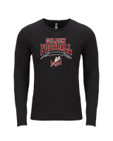 Golden HS Football School Football - Tri-Blend Long Sleeve