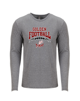 Golden HS Football School Football - Tri-Blend Long Sleeve