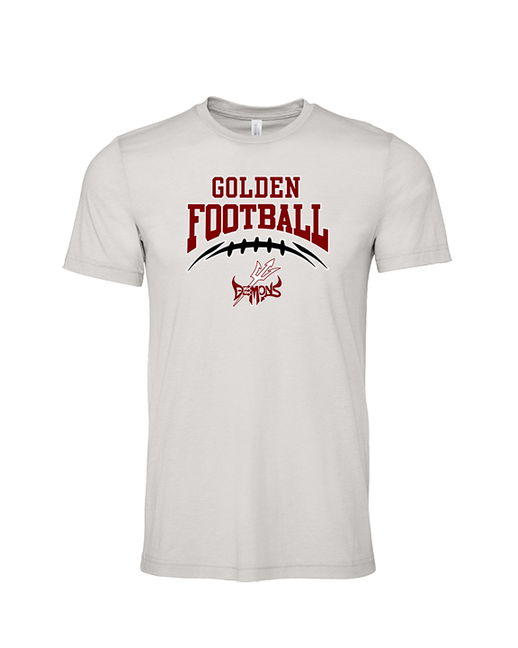 Golden HS Football School Football - Tri-Blend Shirt