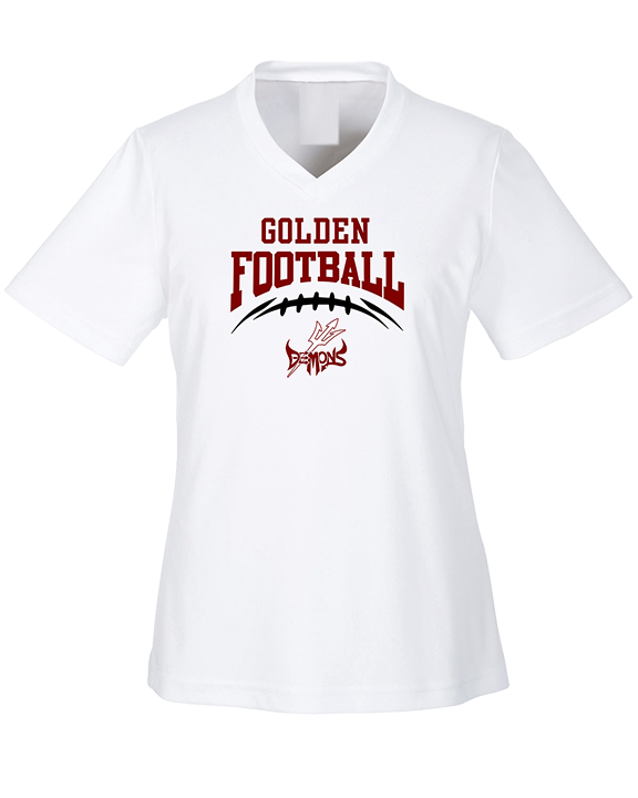 Golden HS Football School Football - Womens Performance Shirt