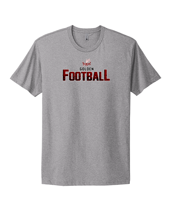 Golden HS Football Splatter - Mens Select Cotton T-Shirt