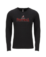 Golden HS Football Splatter - Tri-Blend Long Sleeve
