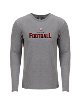 Golden HS Football Splatter - Tri-Blend Long Sleeve