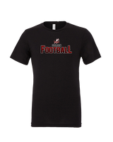 Golden HS Football Splatter - Tri-Blend Shirt