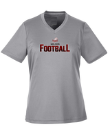 Golden HS Football Splatter - Womens Performance Shirt