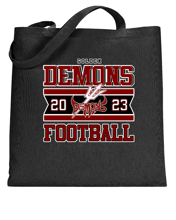Golden HS Football Stamp - Tote