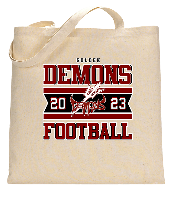 Golden HS Football Stamp - Tote