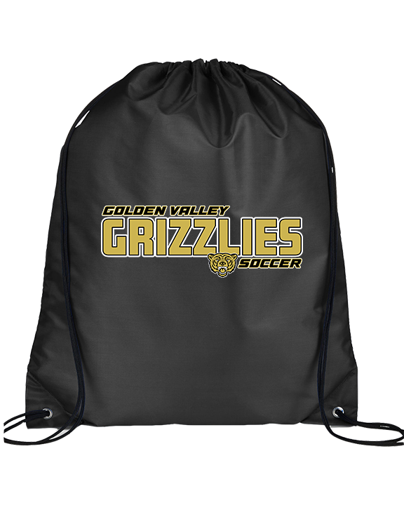 Golden Valley HS Soccer Bold - Drawstring Bag