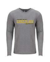 Golden Valley HS Soccer Bold - Tri-Blend Long Sleeve
