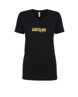 Golden Valley HS Soccer Bold - Womens V-Neck