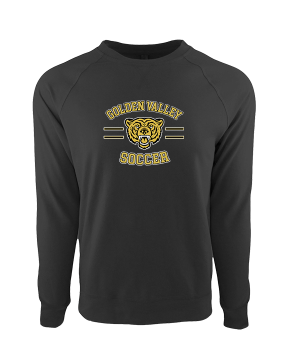 Golden Valley HS Soccer Curve - Crewneck Sweatshirt