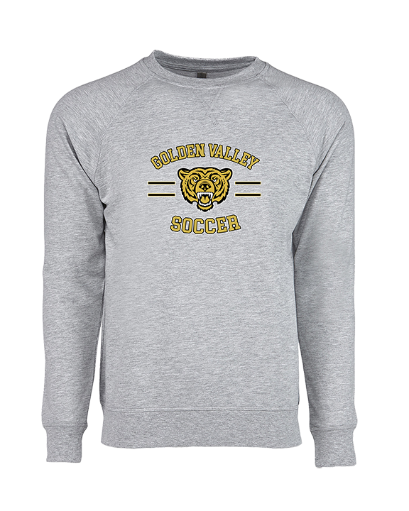 Golden Valley HS Soccer Curve - Crewneck Sweatshirt