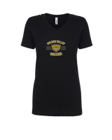 Golden Valley HS Soccer Curve - Womens Vneck