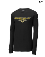 Golden Valley HS Soccer Design - Mens Nike Longsleeve