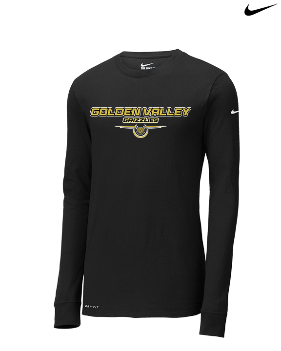 Golden Valley HS Soccer Design - Mens Nike Longsleeve