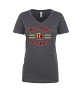 Governor Mifflin HS Football Curve - Womens V-Neck