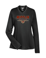 Governor Mifflin HS Football Design - Womens Performance Longsleeve