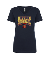 Governor Mifflin HS Football Football - Womens Vneck