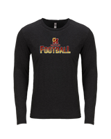 Governor Mifflin HS Football Splatter - Tri-Blend Long Sleeve
