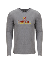 Governor Mifflin HS Football Splatter - Tri-Blend Long Sleeve