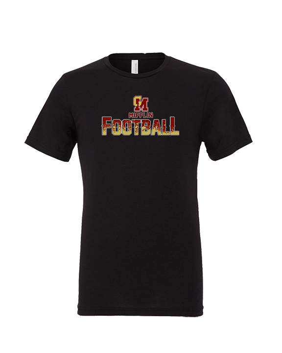 Governor Mifflin HS Football Splatter - Tri-Blend Shirt