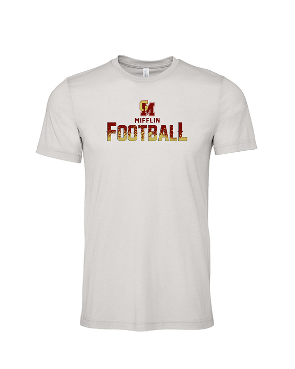 Governor Mifflin HS Football Splatter - Tri-Blend Shirt