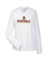 Governor Mifflin HS Football Splatter - Womens Performance Longsleeve