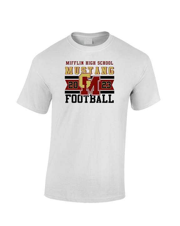 Governor Mifflin HS Football Stamp - Cotton T-Shirt