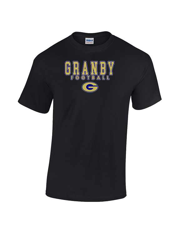 Granby HS Football Block - Cotton T-Shirt