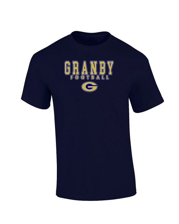 Granby HS Football Block - Cotton T-Shirt