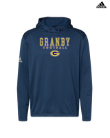 Granby HS Football Block - Mens Adidas Hoodie