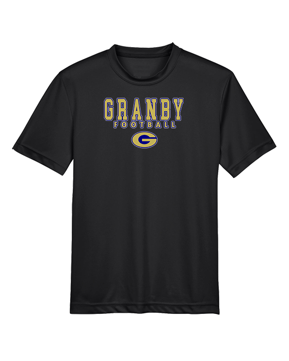 Granby HS Football Block - Youth Performance Shirt
