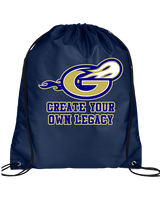 Granby HS Football Create Your Own Legacy - Drawstring Bag