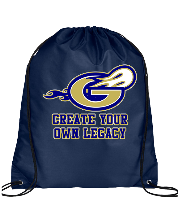 Granby HS Football Create Your Own Legacy - Drawstring Bag