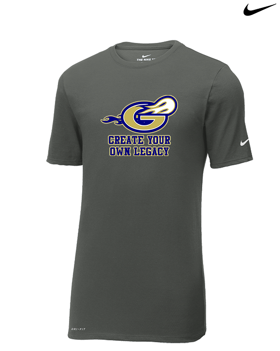 Granby HS Football Create Your Own Legacy - Mens Nike Cotton Poly Tee