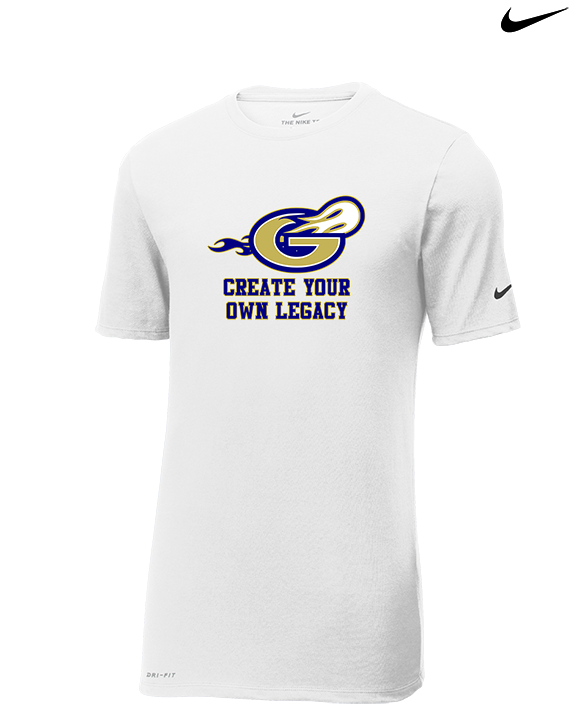Granby HS Football Create Your Own Legacy - Mens Nike Cotton Poly Tee