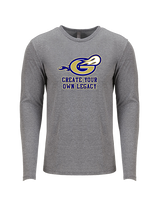 Granby HS Football Create Your Own Legacy - Tri-Blend Long Sleeve