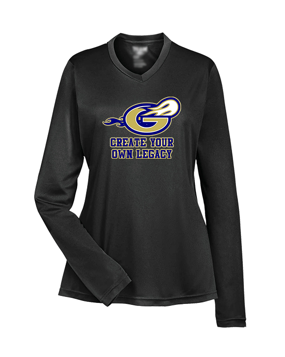Granby HS Football Create Your Own Legacy - Womens Performance Longsleeve