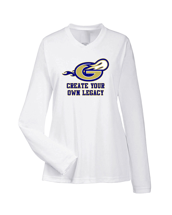 Granby HS Football Create Your Own Legacy - Womens Performance Longsleeve